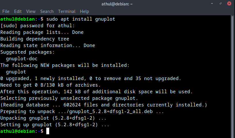 install gnuplot